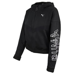 Puma Zip Up Womens Black Hoodie