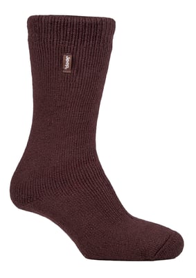 Mens Thermal Boot Socks for Winter | Jeep | Warm Heavy Duty Socks | Ideal for Hiking - Brown