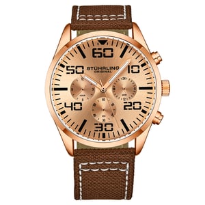 Brun och Guld Kvarts 42mm