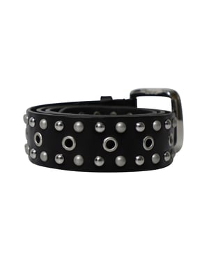 Isabel Marant Embellished Rica Belt in Black Leather