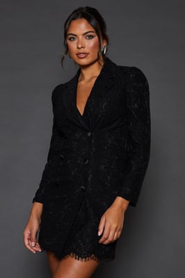 Lace Blazer Dress