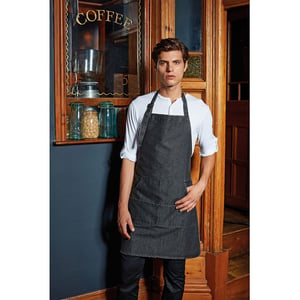 Premier Jeans Stitch Bib Apron (Indigo Denim)