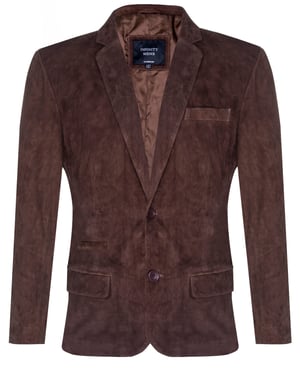 Blazer suède jas Zachte Italiaanse leren jas
