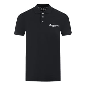 Aquascutum London Classic Black Polo Shirt