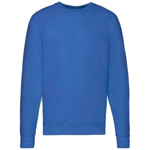 Fruit of the Loom Unisex Lichtgewicht Raglan Sweatshirt voor volwassenen (Koningsblauw)