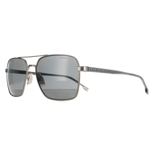 Hugo Boss Aviator Mens Matte Ruthenium  Grey Polarized  BOSS 1045/S