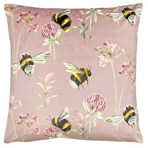 Evans Lichfield Country Bee Garden Watercolour Printed Cushion Cover