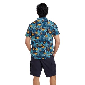 Mountain Warehouse Overhemd met korte mouwen voor heren Tropical (Blauw)
