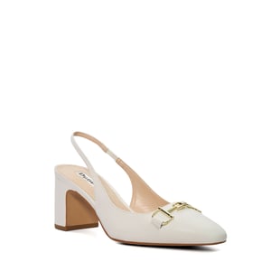 Dune Ladies Detailed - Snaffle-Trim Heeled Slingback Courts