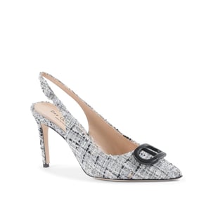 Slinky Boucle Slingback - Black