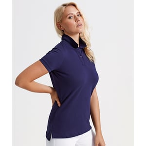 Asquith & Fox Womens/Ladies Plain Short Sleeve Polo Shirt (Navy)