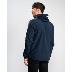 Lyle & Scott jack met rits en capuchon in marineblauw