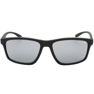 Armani Exchange Light Grey Mirrored Lens Black Sunglasses
