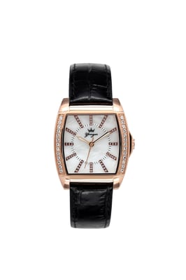 Yonger and Bresson: Rose Gold Watch with White Dial