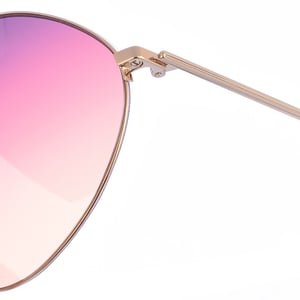 VB220S women's oval-shaped metal sunglasses