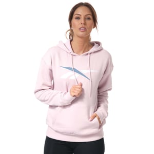 Reebok Training Essentials Vector hoodie voor dames, bessenrood