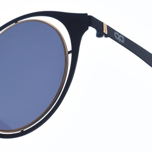 JAPO women's round shape metal sunglasses