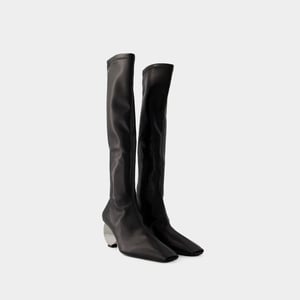 Circle Boots - Courreges - Syntetiskt läder - Svart