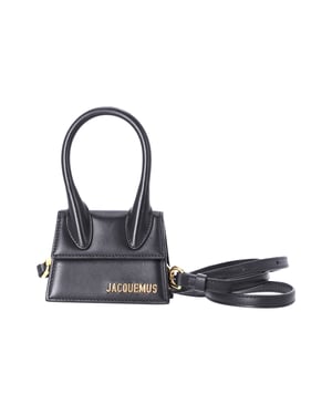Jacquemus Le Chiquito Top Handle-väska i svart läder