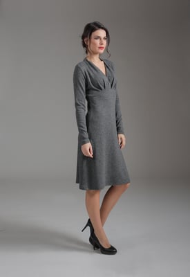 Jurk met Lange Mouwen en Empire Taille