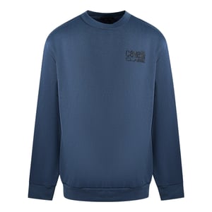 Cavalli Class Tryckt Logotyp Marinblå Tröja