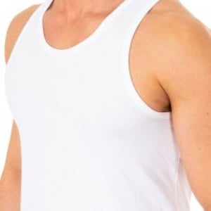 Wide-strap, round-neck T-shirt for men A0DGN. Comfort and perfect fit.