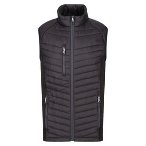 Regatta Heren Navigate Gewatteerd Hybride Gilet (Marine/Seal Grijs)