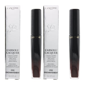 Lancome L'Absolu Lacquer Lipstick 8ml - 296 Enchantment x 2