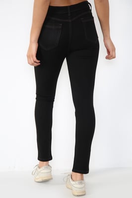 Ladies Magic Shaping High Waisted Skinny Jeans in Black