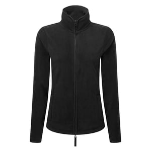 Premier Womens/Ladies Artisan Contrast Trim Fleece Jacket (Black/Black)