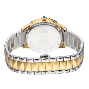 GV2 Siena Women's Swiss Quartz Diamond Silver Dial Stainless Steel Watch