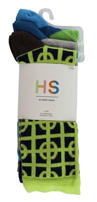 HS by Happy Socks - Mens 3 Pack Classic Structure Dress Socks - Target (Green)