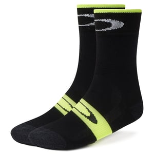 Oakley Thermal Heren Fietssokken Zwart Neon Geel 93286 05W