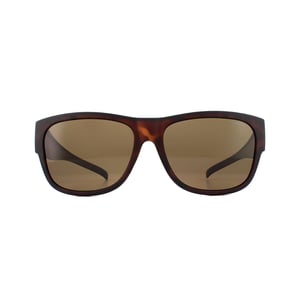 Polaroid suncovers vierkante unisex havana bruine gepolariseerde zonnebril