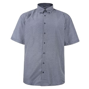 Men's Fitzgerald London Short Sleeve Shirt Plus Size with Trendy Sandy Circles Design