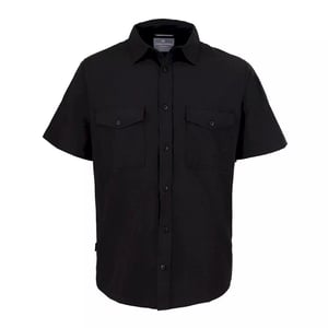 Craghoppers Mens Expert Kiwi Short-Sleeved Shirt (Black)