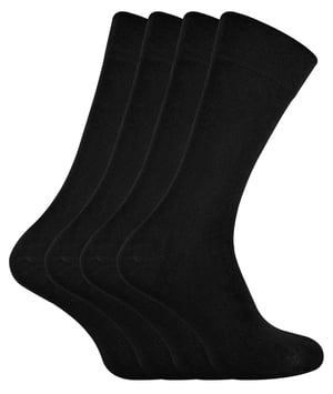 SOCK SNOB - 4 Pairs Bamboo Thin Super Soft Suit Socks for Men & Women