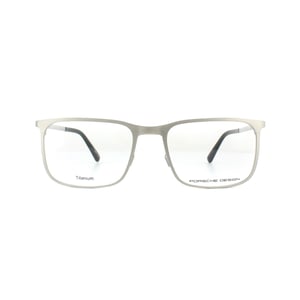 Porsche Design rechthoekige zilverherenglazen frames