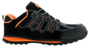 Tradesafe Raft Men's Leather Safety Trainers Black
