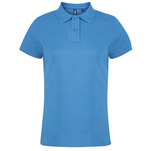 Asquith & Fox Womens/Ladies Plain Short Sleeve Polo Shirt (Sapphire)