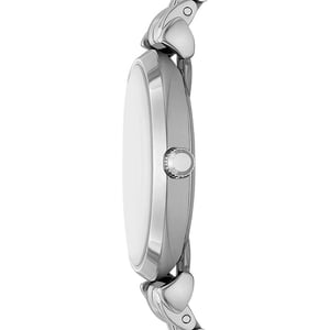 Emporio Armani Gianni T-bar Dames Horloge Zilverkleurig AR11445