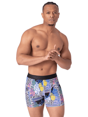 Muchachomalo Heren 2+2-pack boxershorts print/effen