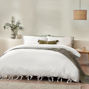 Yard Mallow Bowtie Cotton Duvet Cover Set