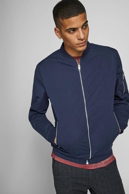 JACK & JONES ESSENTIALS bomberjack JJERUSH navy blazer