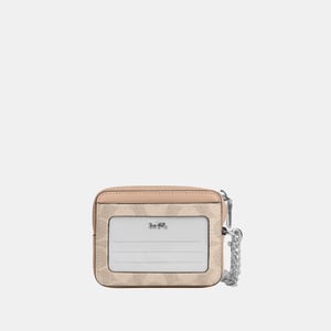 Zip Card Case in Signature Canvas