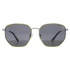 Polaroid Square Unisex Palladium Geel Grijs Gepolariseerd PLD 6214/S/X