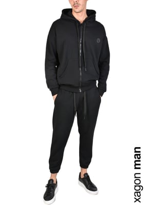 Xagon Man Sweatshirt Fleece Herr Svart