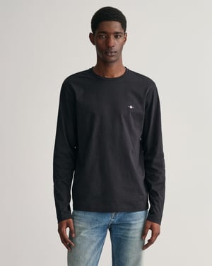 GANT Mens Regular Fit Long Sleeve Shield Logo T-Shirt
