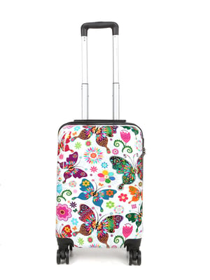 Hard Shell Printed 4 Wheel Travel Cabin Luggage Suitcase