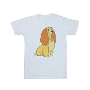 Disney Meisjes Lady And The Tramp Lady Spaghetti Hart Katoenen T-Shirt (Wit)